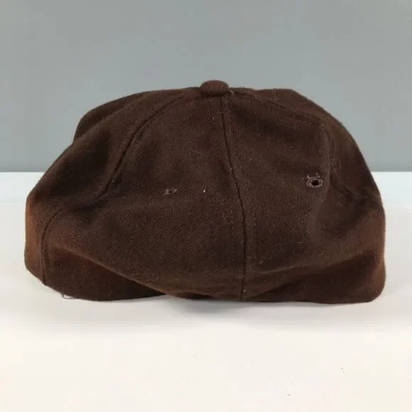 Vintage San Diego Padres Fitted Hat Brown Wool Made in USA Leather Sweat Band - Picture 3 of 6